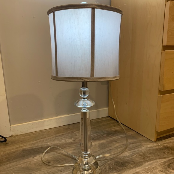 Accents Home Goods Glass Lamp Poshmark